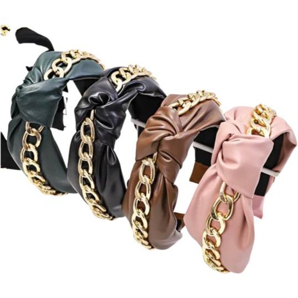 Accessories - BOHEMIAN PU LEATHER KNOTTED HEADBAND GI 11